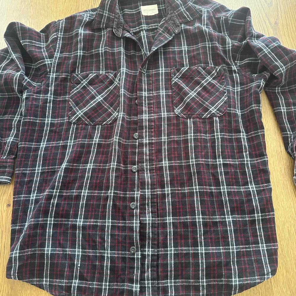 High sierra black plaid shirt XL